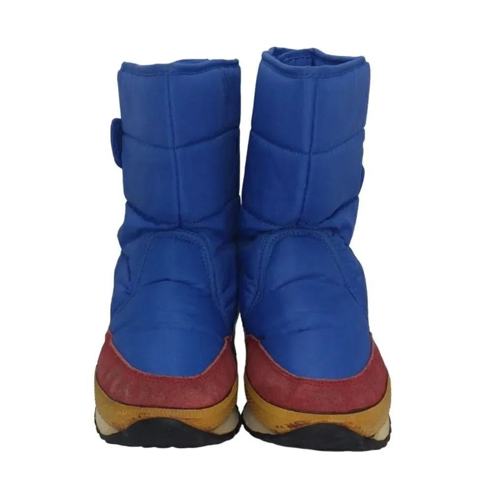 Rubber Duck Boys Pre-owned Insulated Blue & Red Winter Boots - sz. 6 1/2